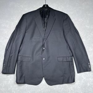 Ermenegildo Zegna 5362 Classic SZ 48 Black Wool Jacket Two Buttons Made In Italy